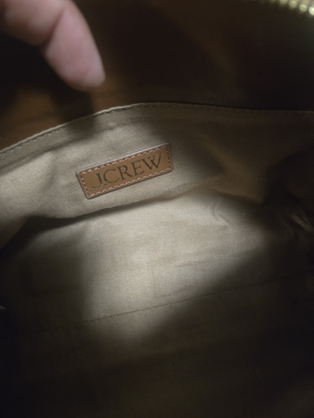 J. Crew Brown Suede Mini Satchel with Gold Hardware - Picture 7 of 8